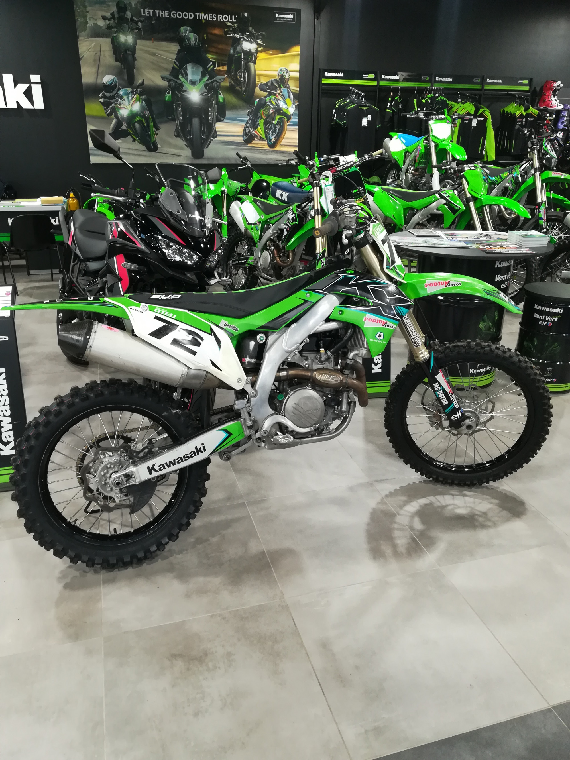 photo de KAWASAKI KX450F CROSS 450 occasion de couleur  en vente à Luce n°2