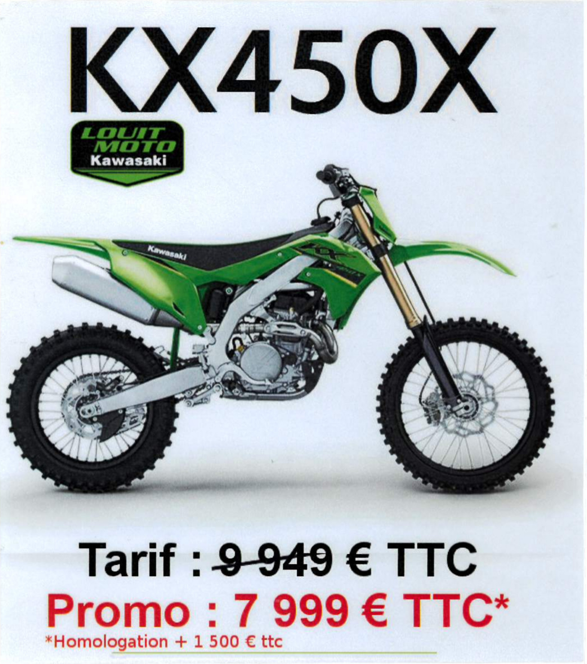 photo de KAWASAKI KX450X 450 occasion de couleur  en vente   Merignac