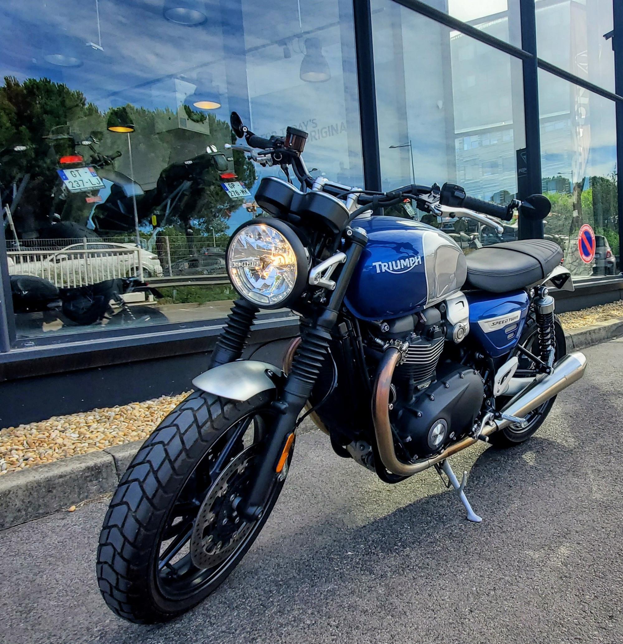 photo de TRIUMPH SPEED TWIN 1200 1200 occasion de couleur  en vente à Montpellier n°2