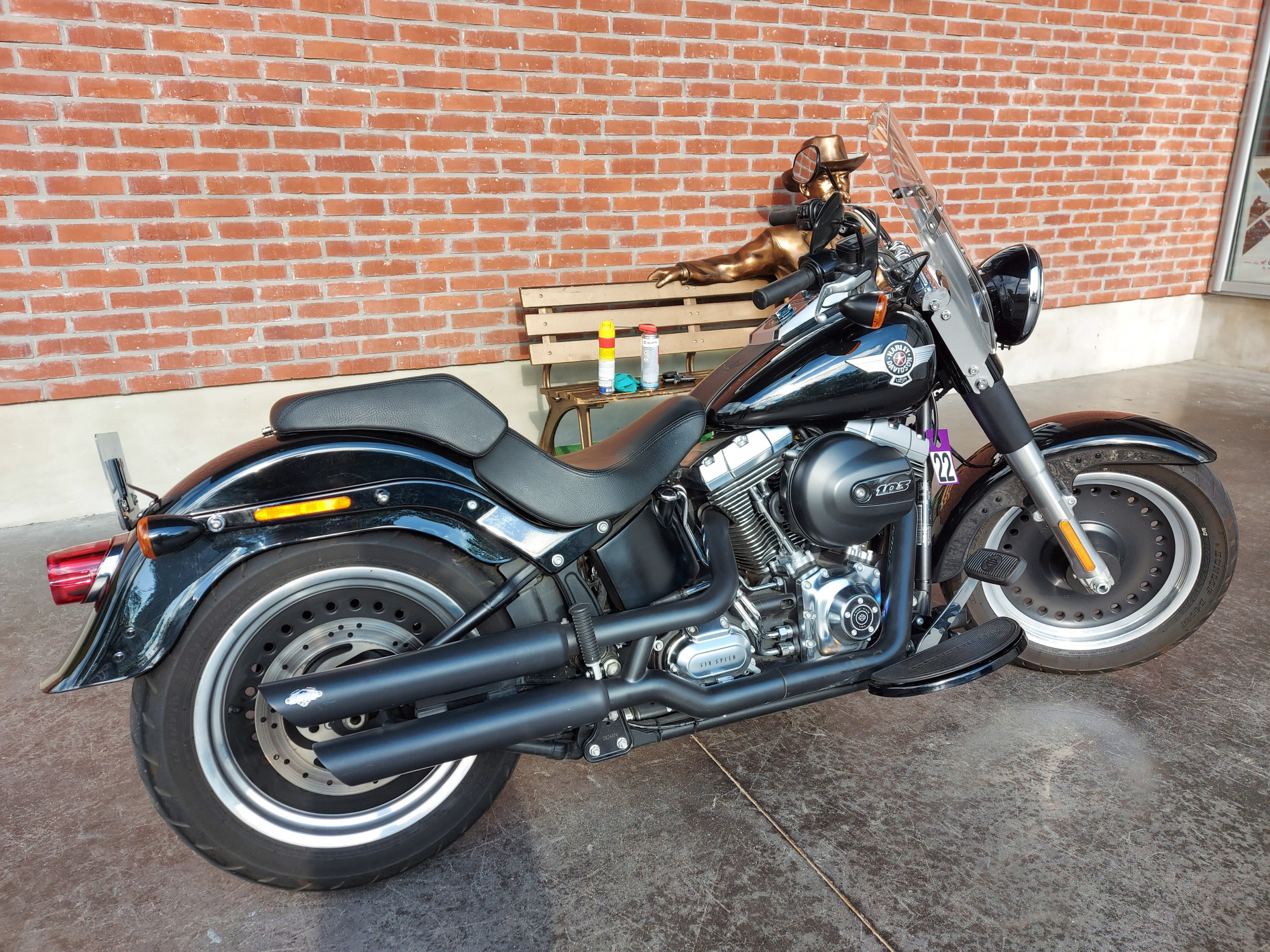 photo de HARLEY DAVIDSON SOFTAIL FAT BOY 1690 1690 occasion de couleur  en vente à Villiers Sur Marne n°3