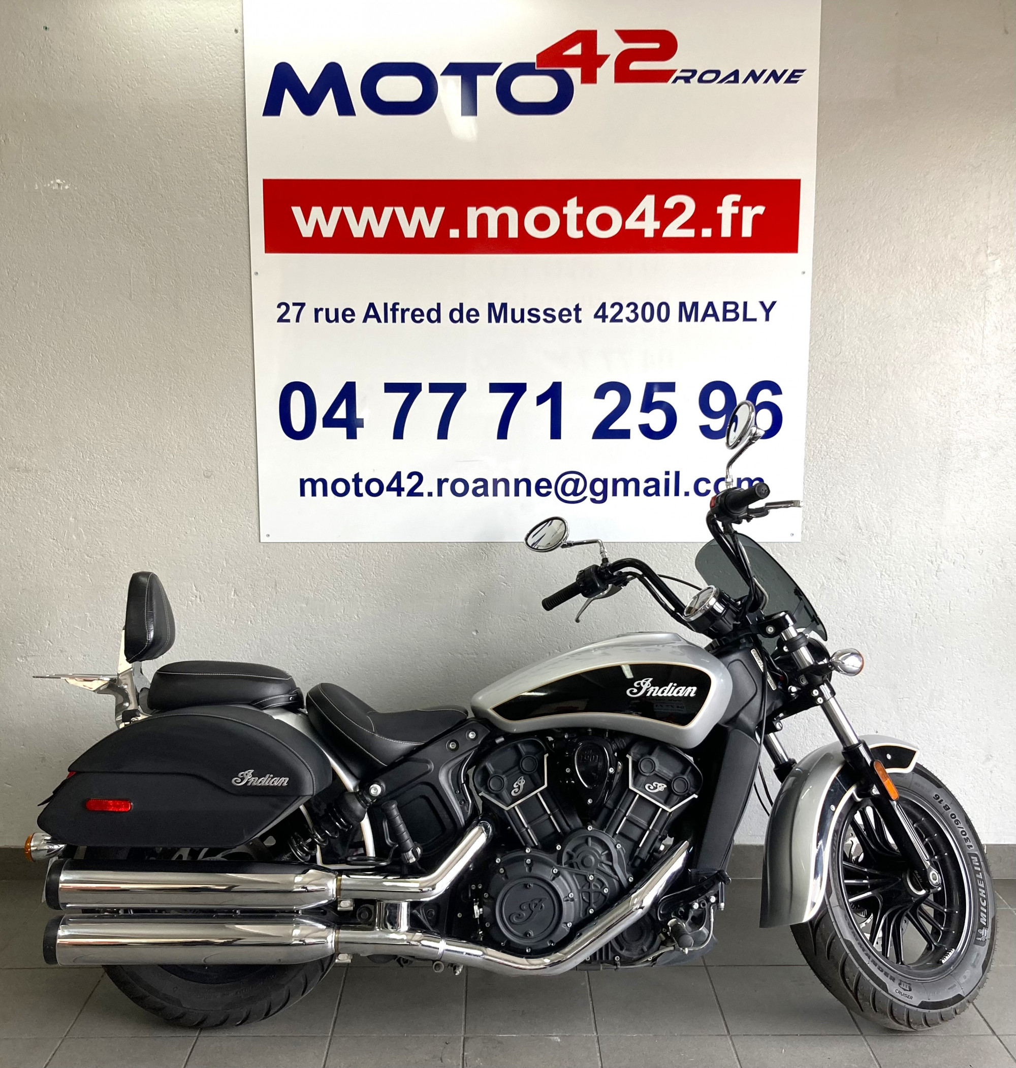 photo de INDIAN SCOUT 1000 BOBBER SIXTY 1000 occasion de couleur  en vente à Mably n°2