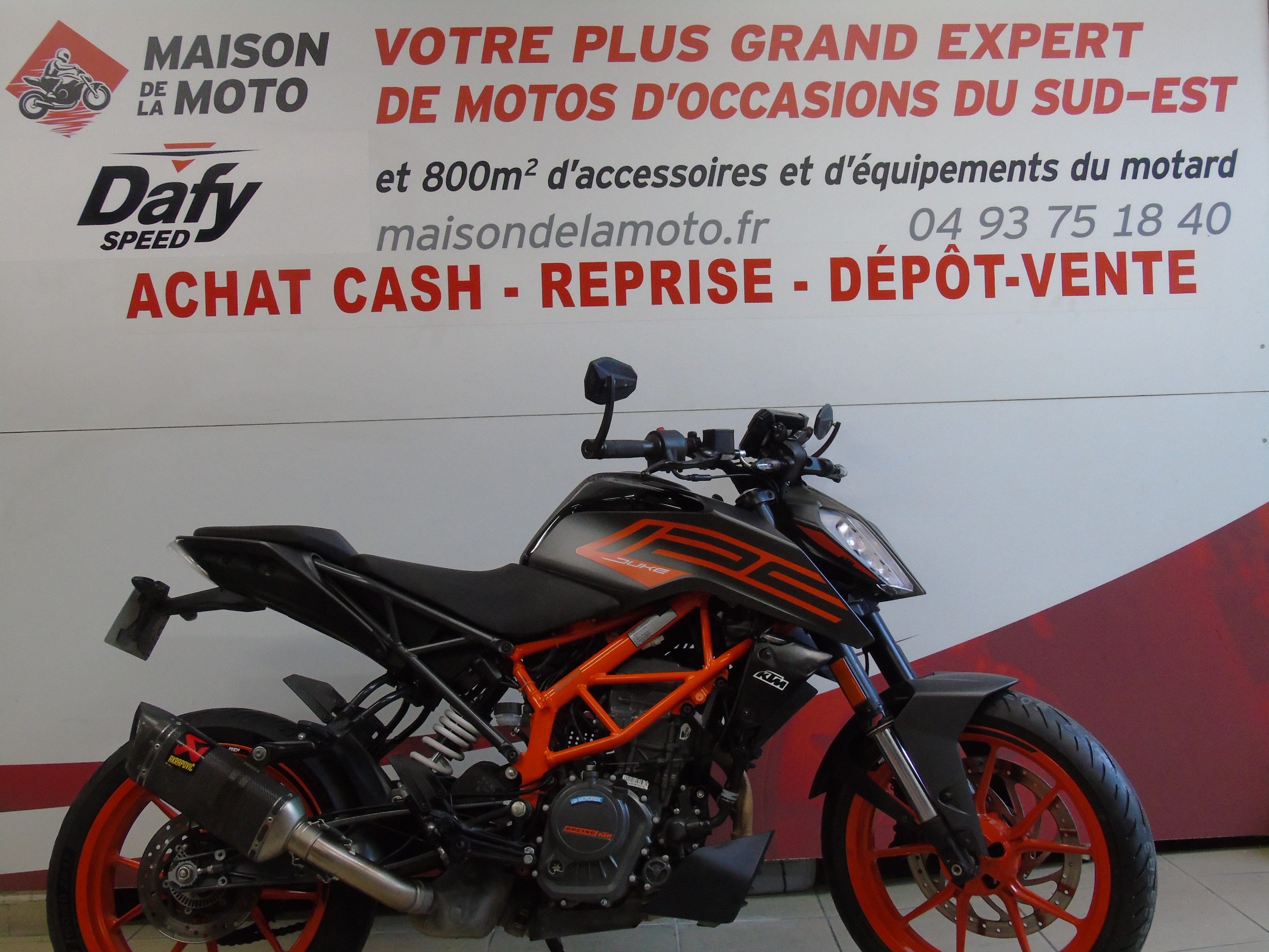 photo de KTM DUKE 125 125 occasion de couleur  en vente   Mougins