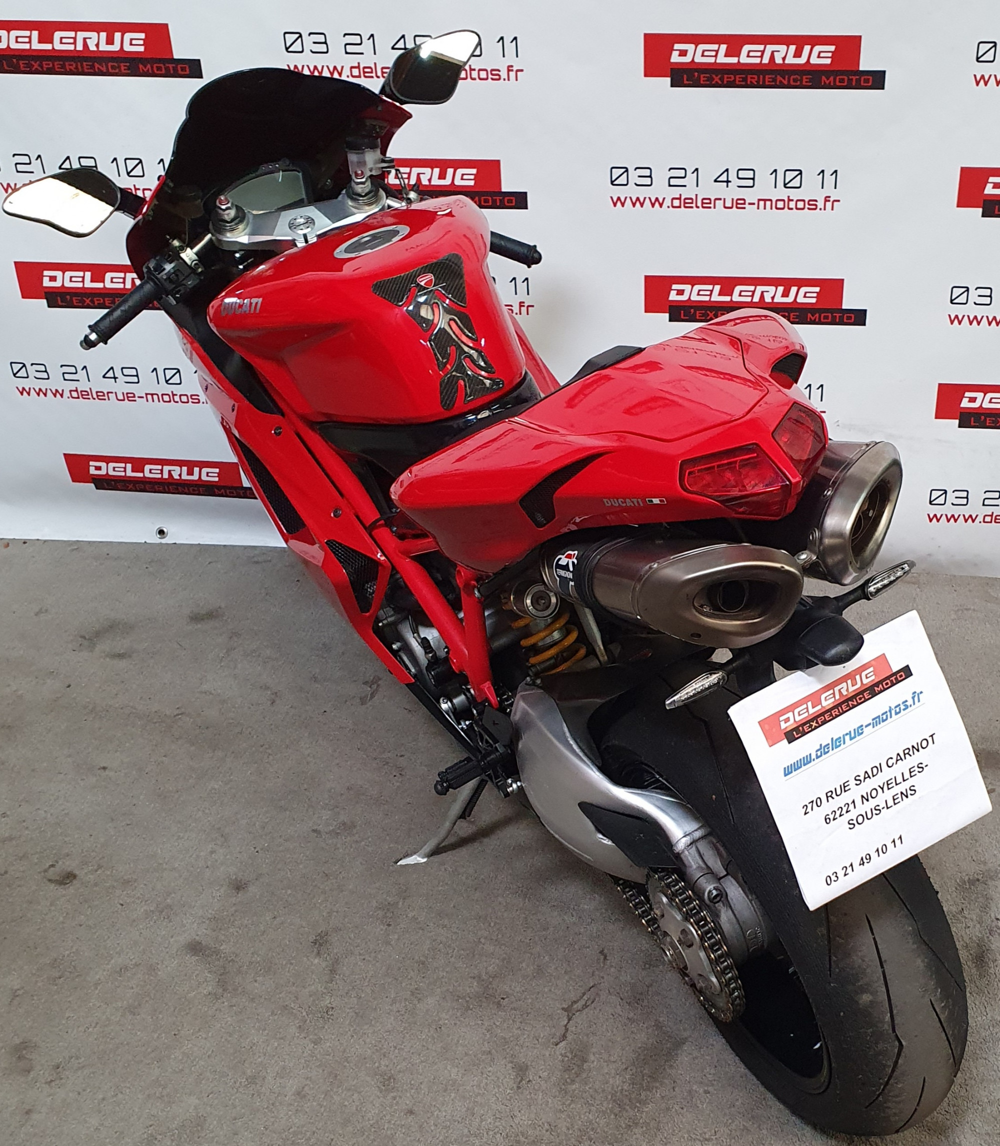 photo de DUCATI 848 848 occasion de couleur  en vente   Noyelles Sous Lens