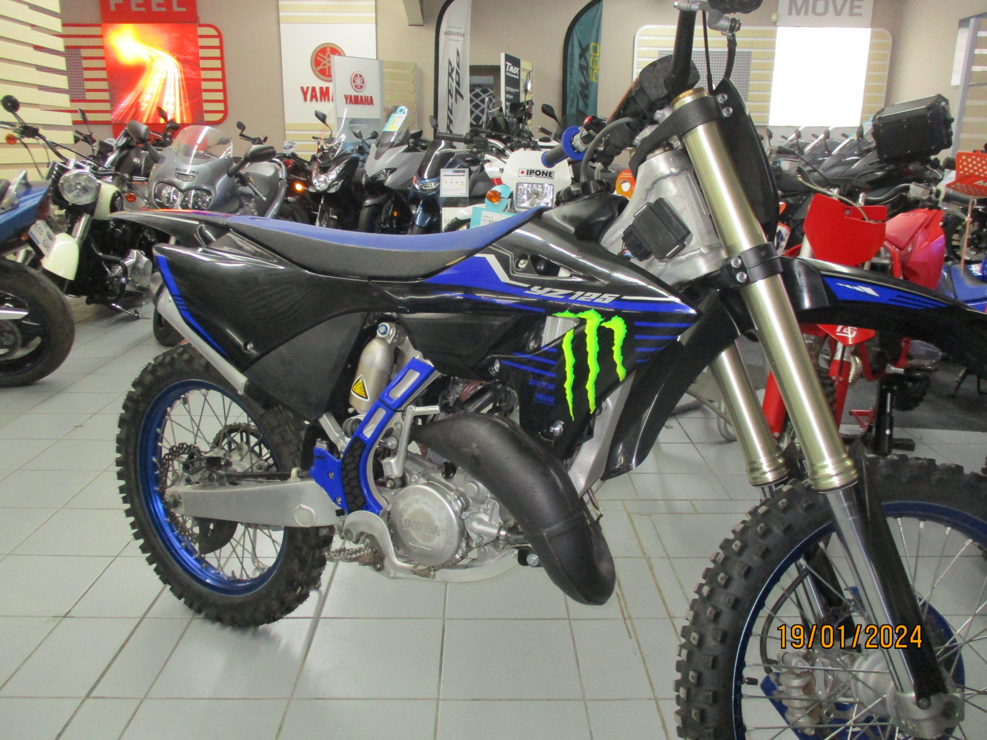 photo de YAMAHA YZ125 MONSTER ENERGY 125 occasion de couleur  en vente à Soissons n°1