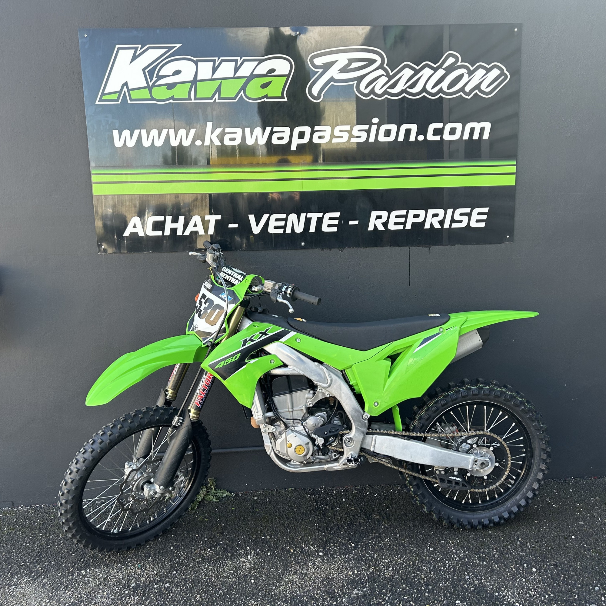 photo de KAWASAKI KX450F CROSS 450 occasion de couleur  en vente à Ales n°2