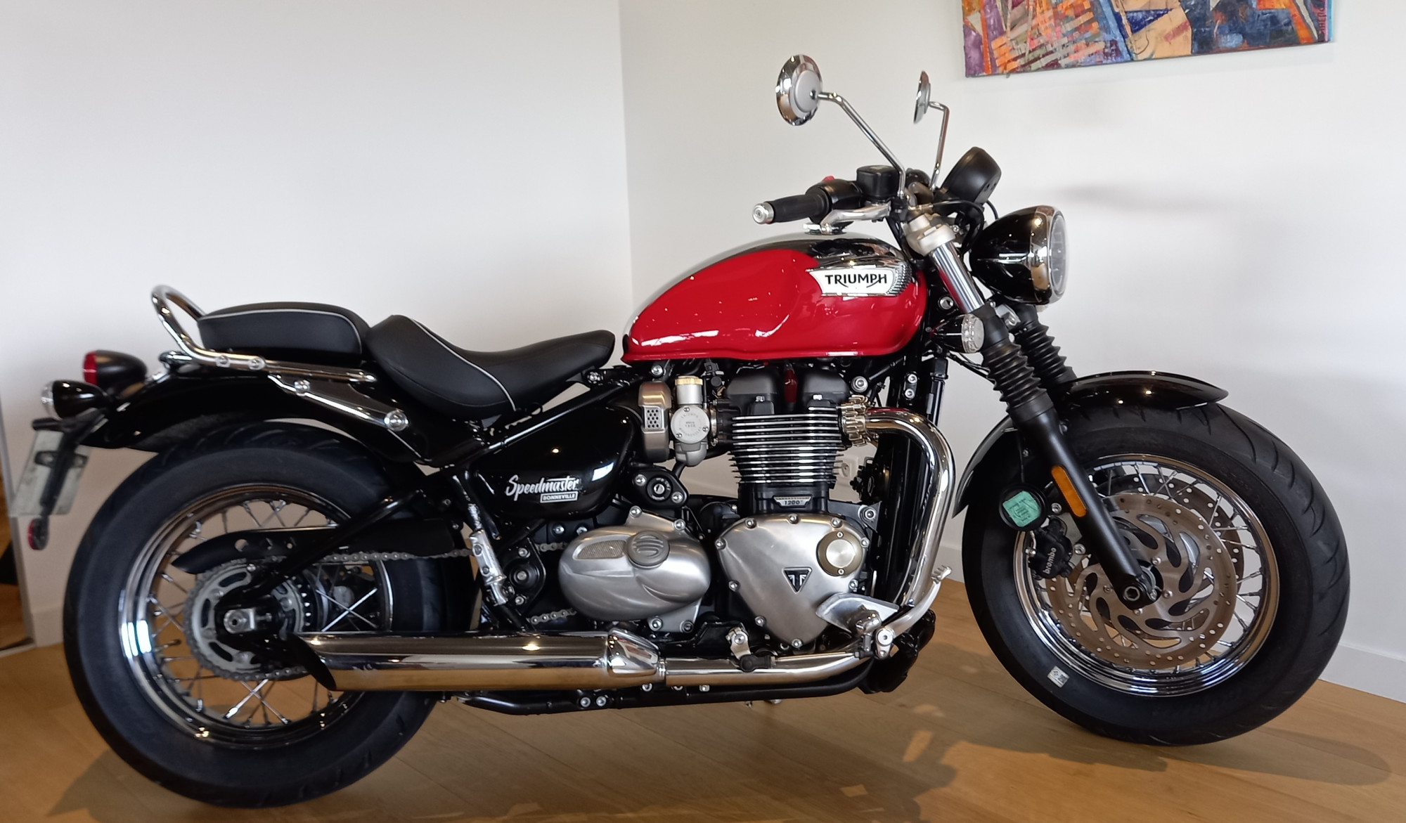 photo de TRIUMPH BONNEVILLE SPEEDMASTER 1200 1200 occasion de couleur  en vente à Vezin Le Coquet n°2