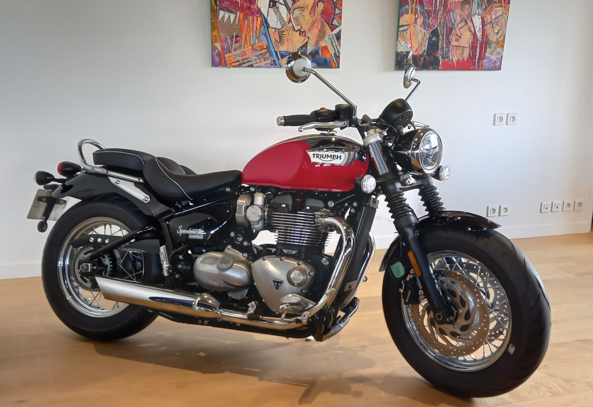 photo de TRIUMPH BONNEVILLE SPEEDMASTER 1200 1200 occasion de couleur  en vente à Vezin Le Coquet n°3