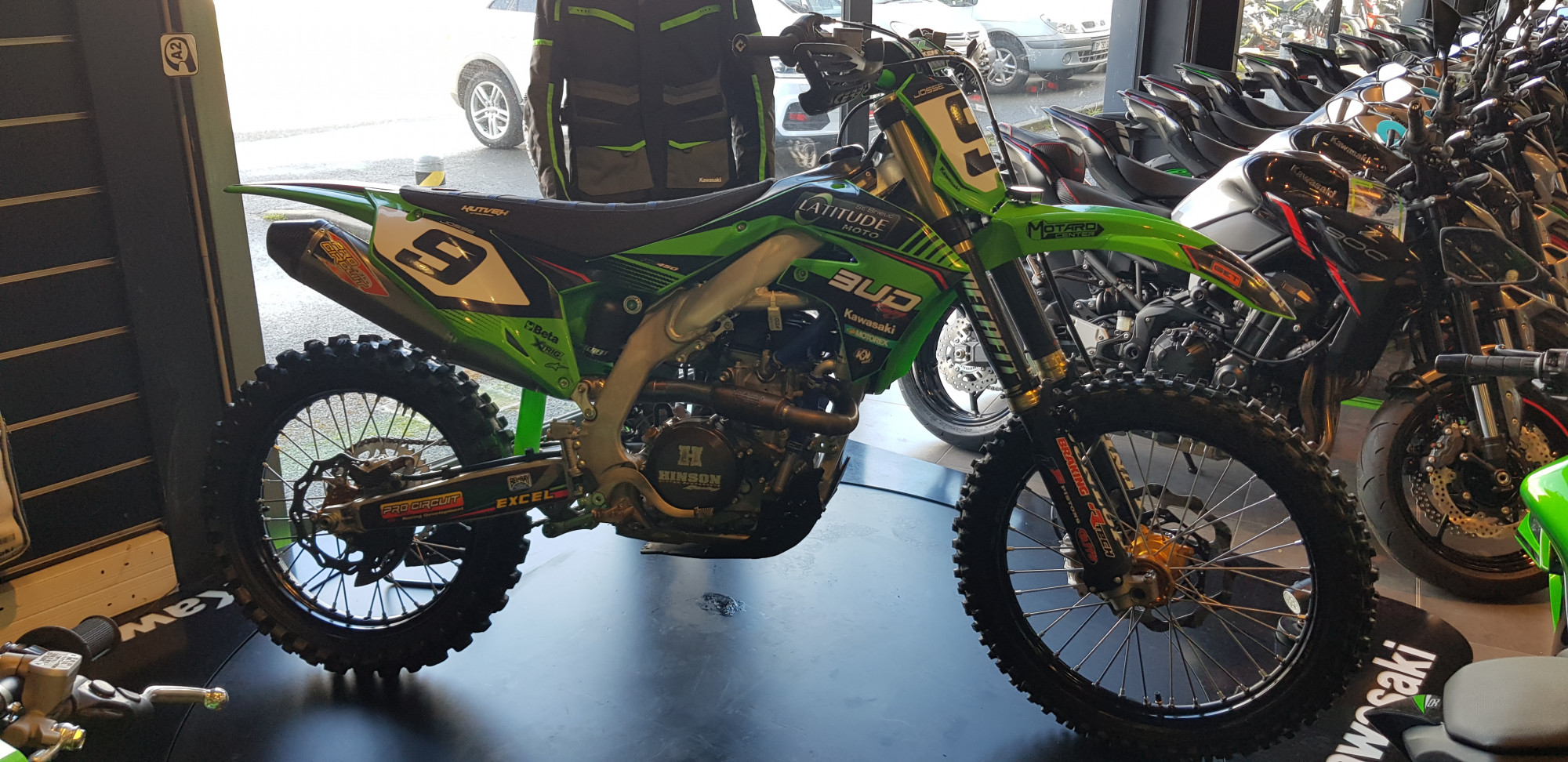 photo de KAWASAKI KX450F CROSS 450 occasion de couleur  en vente à Tregueux n°2