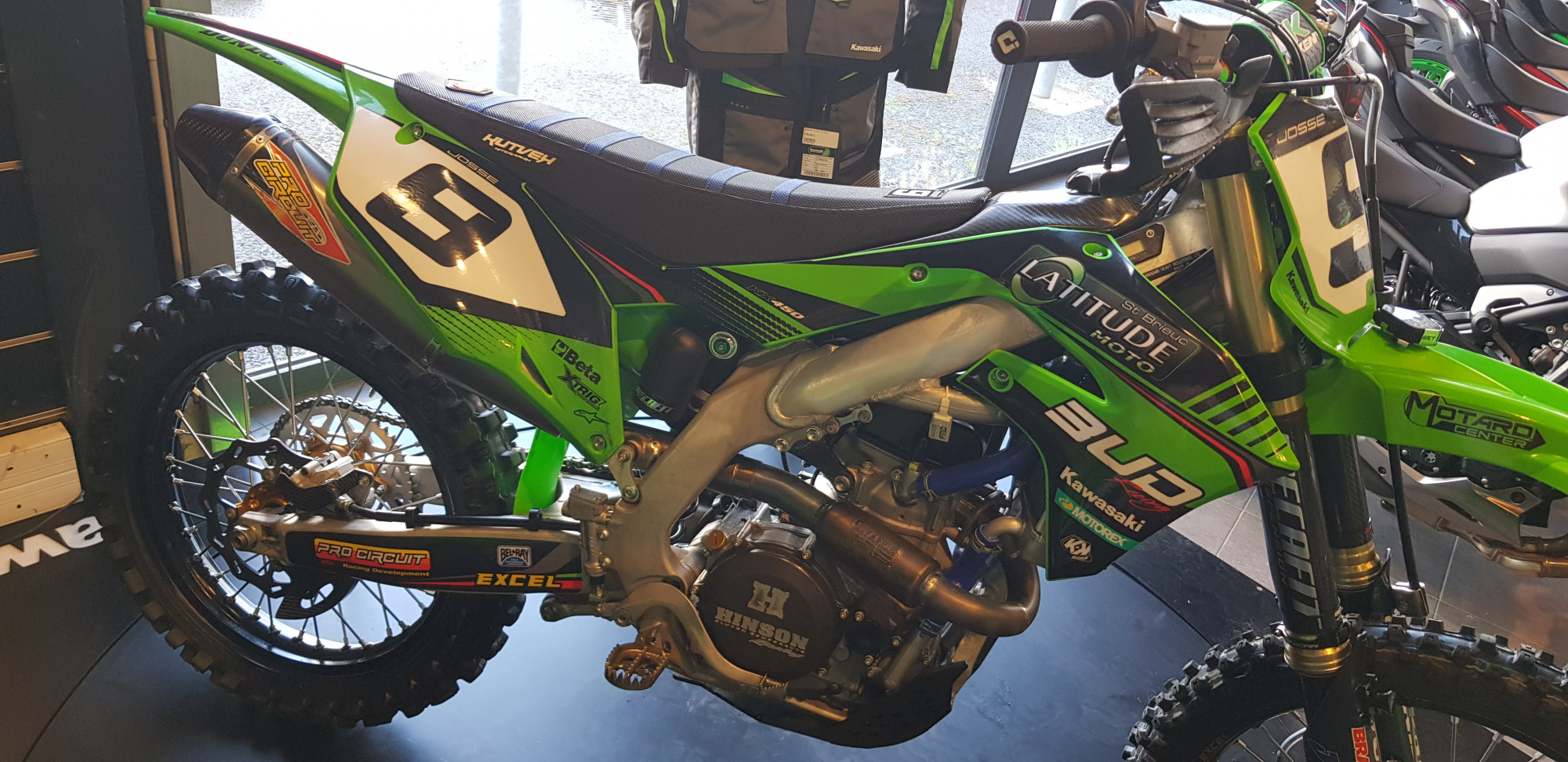 photo de KAWASAKI KX450F CROSS 450 occasion de couleur  en vente à Tregueux n°3