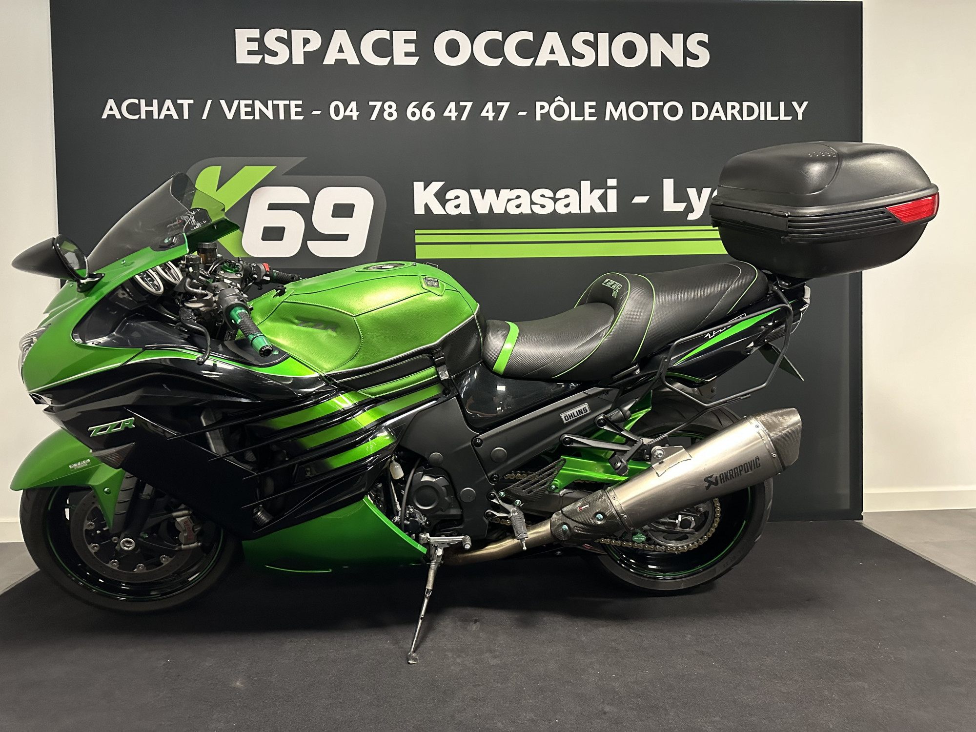 photo de KAWASAKI ZZR 1400 PERFORMANCE SPORT 1400 occasion de couleur  en vente à Dardilly n°2