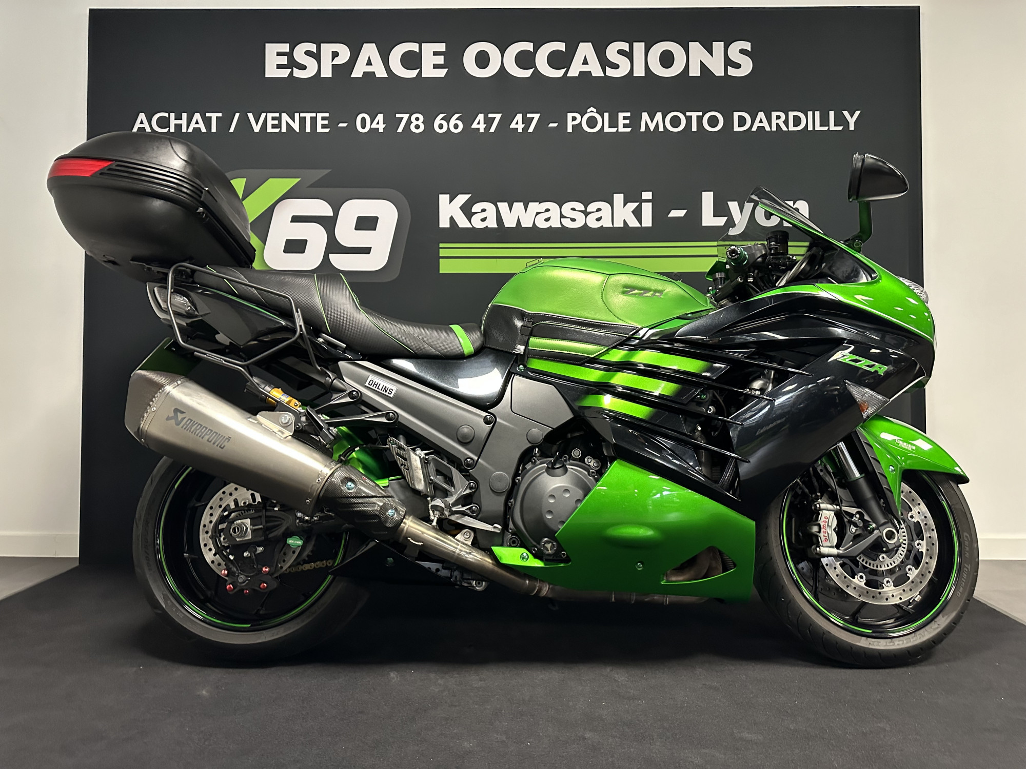 photo de KAWASAKI ZZR 1400 PERFORMANCE SPORT 1400 occasion de couleur  en vente à Dardilly n°1