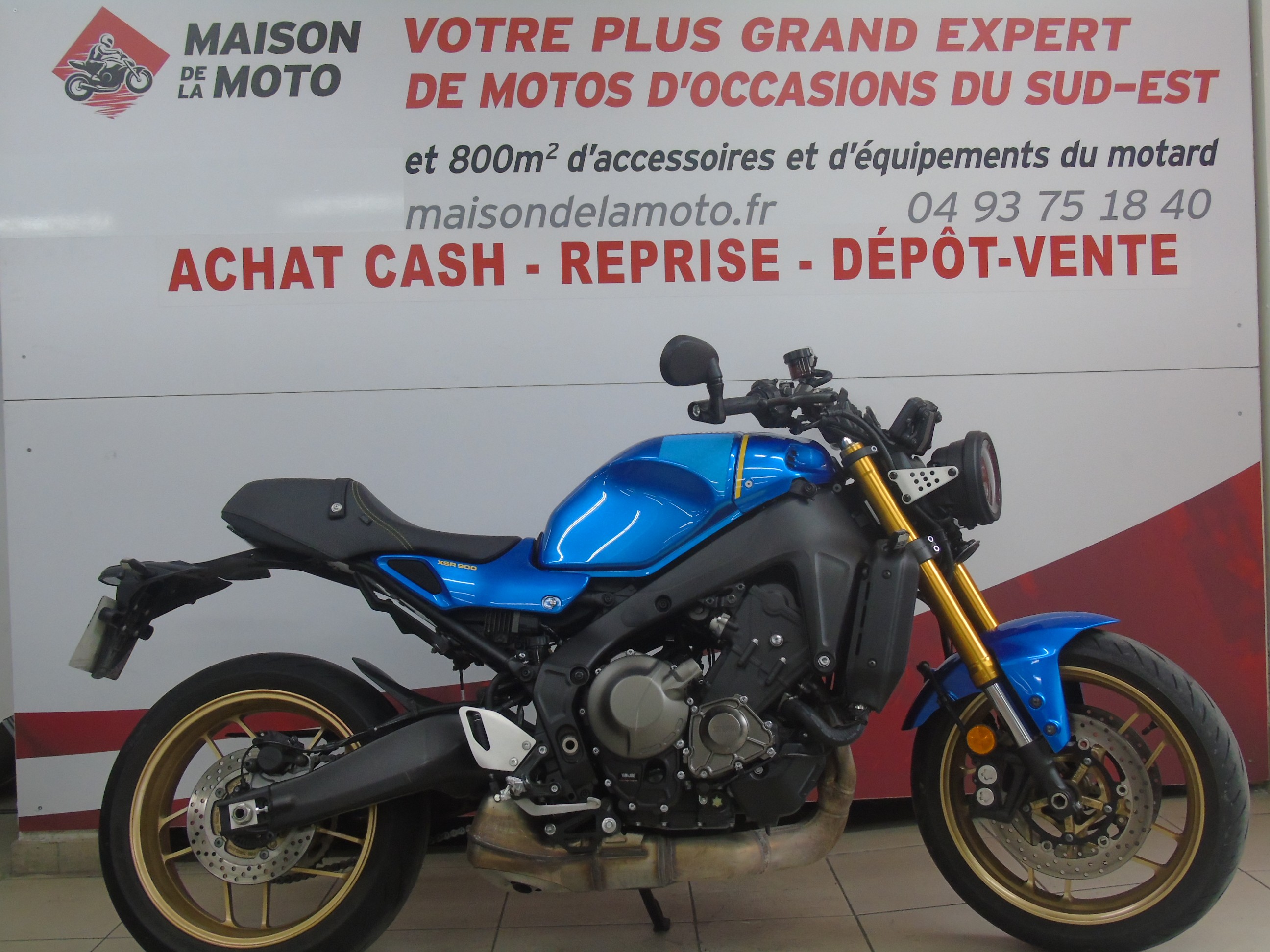 photo de YAMAHA XSR 900 BRIDE A2 900 occasion de couleur  en vente à Mougins n°2