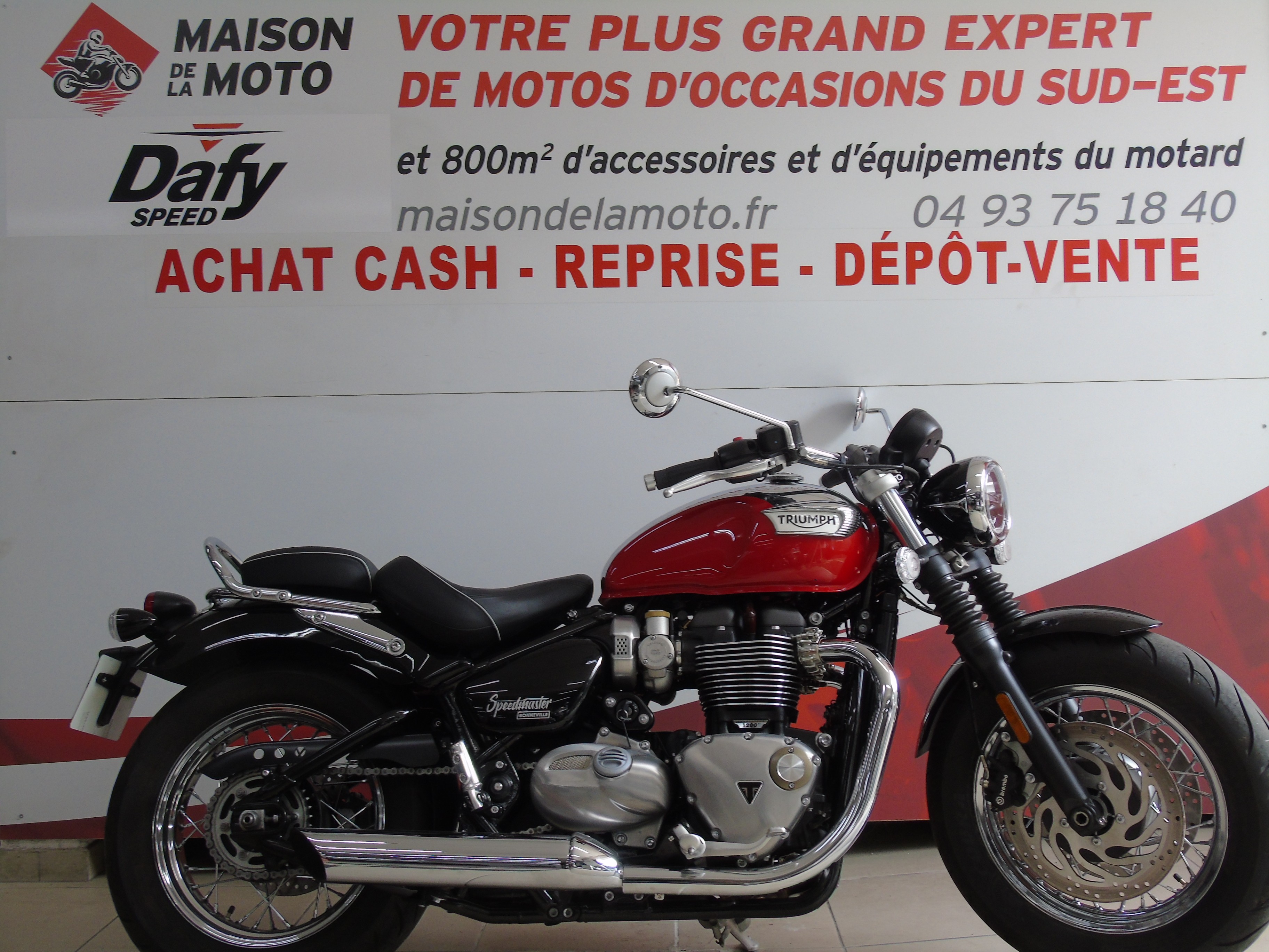 photo de TRIUMPH SPEEDMASTER 1200 1200 occasion de couleur  en vente à Mougins n°3