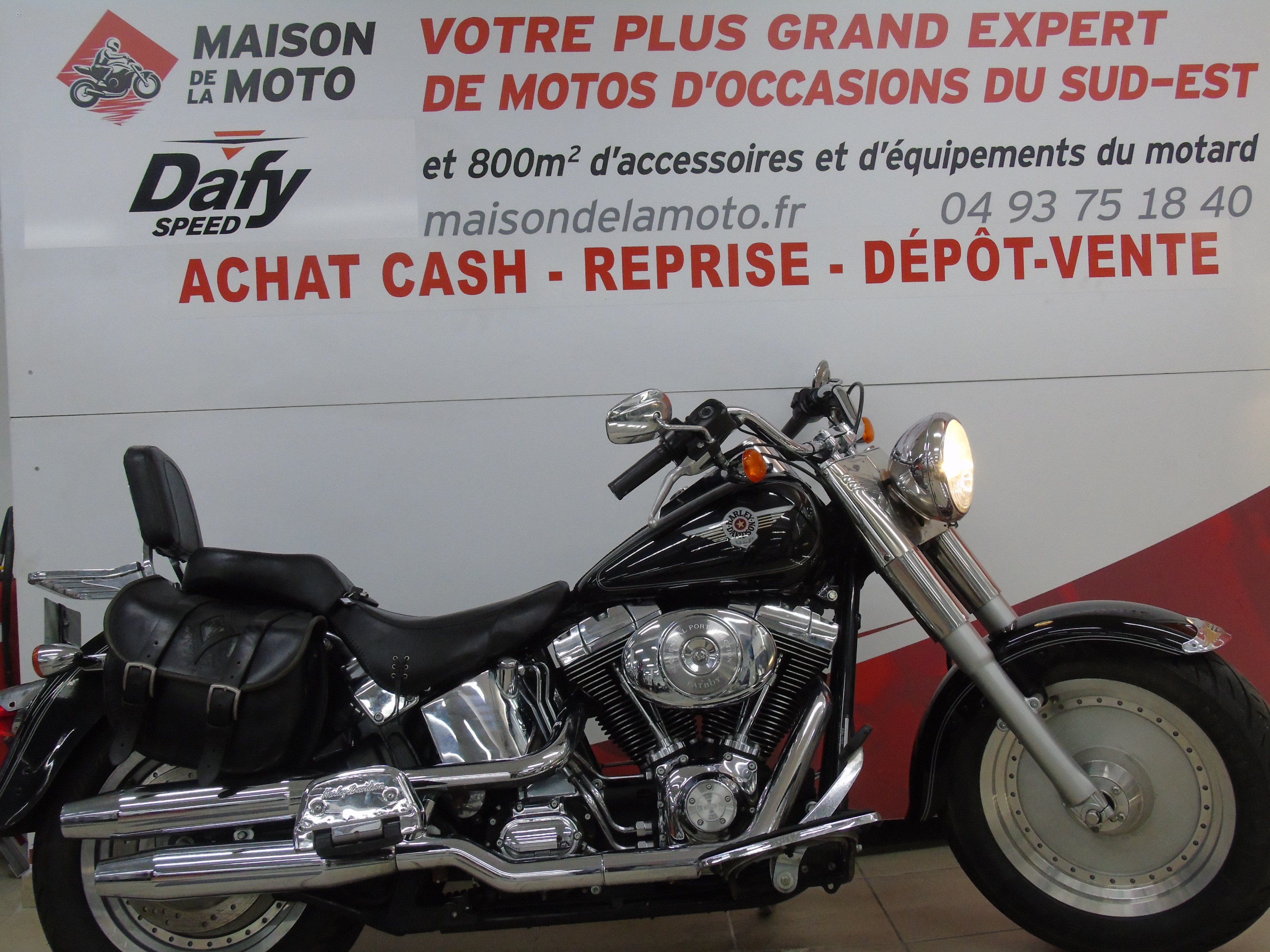 photo de HARLEY DAVIDSON FAT BOY 1450 1450 occasion de couleur  en vente à Mougins n°1