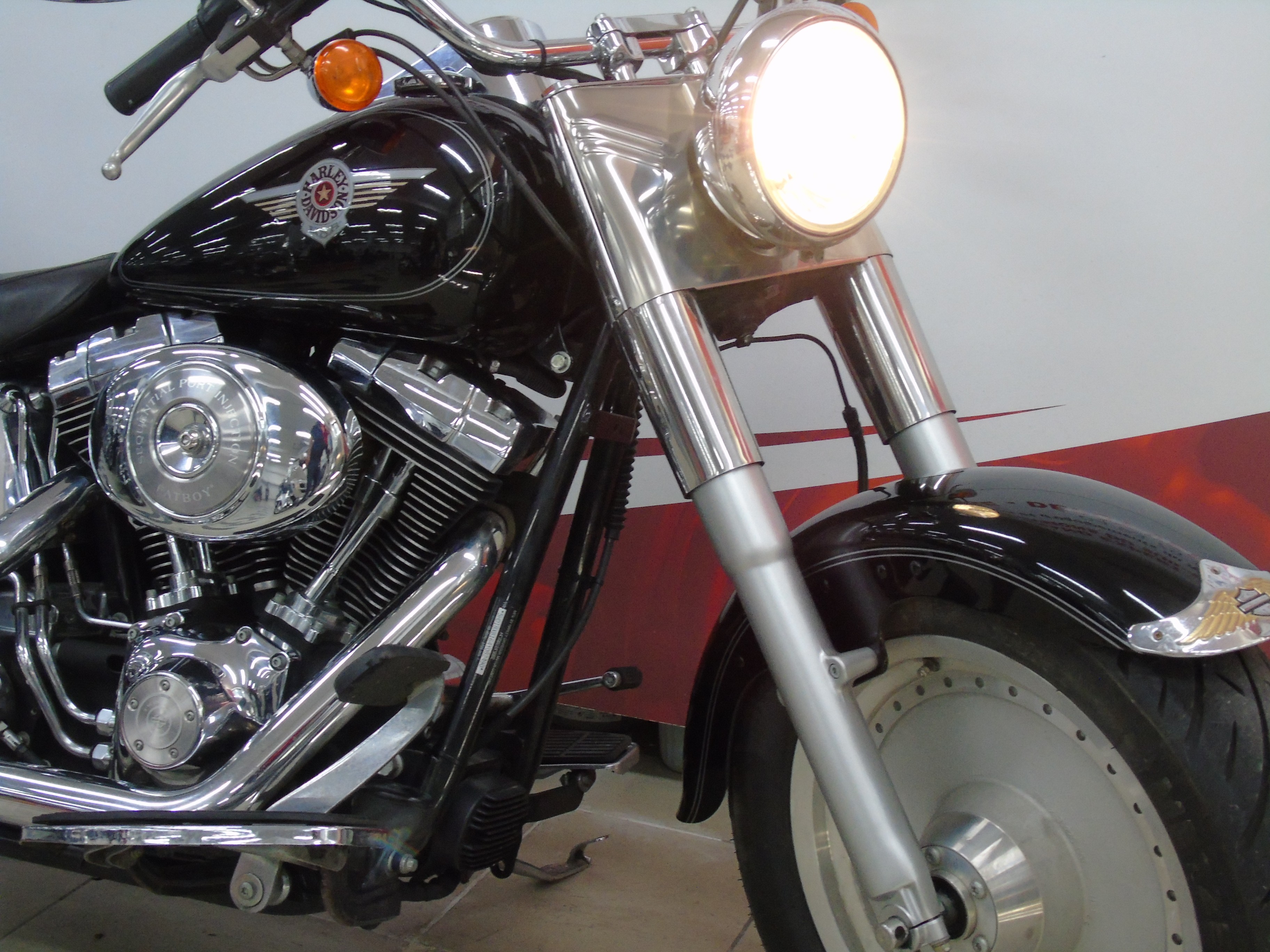 photo de HARLEY DAVIDSON FAT BOY 1450 1450 occasion de couleur  en vente à Mougins n°3