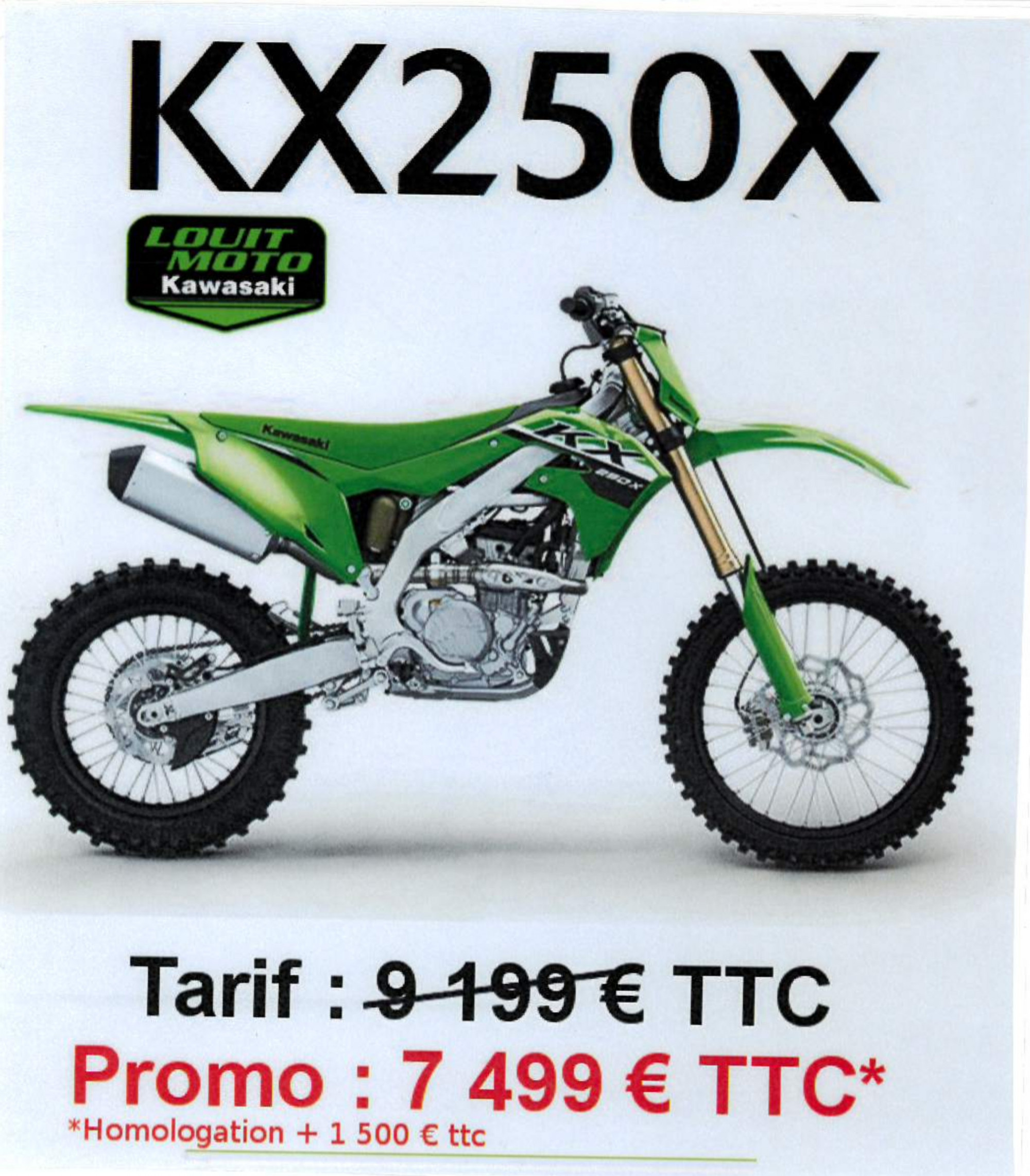 photo de KAWASAKI KX250X 250 occasion de couleur  en vente à Merignac n°1