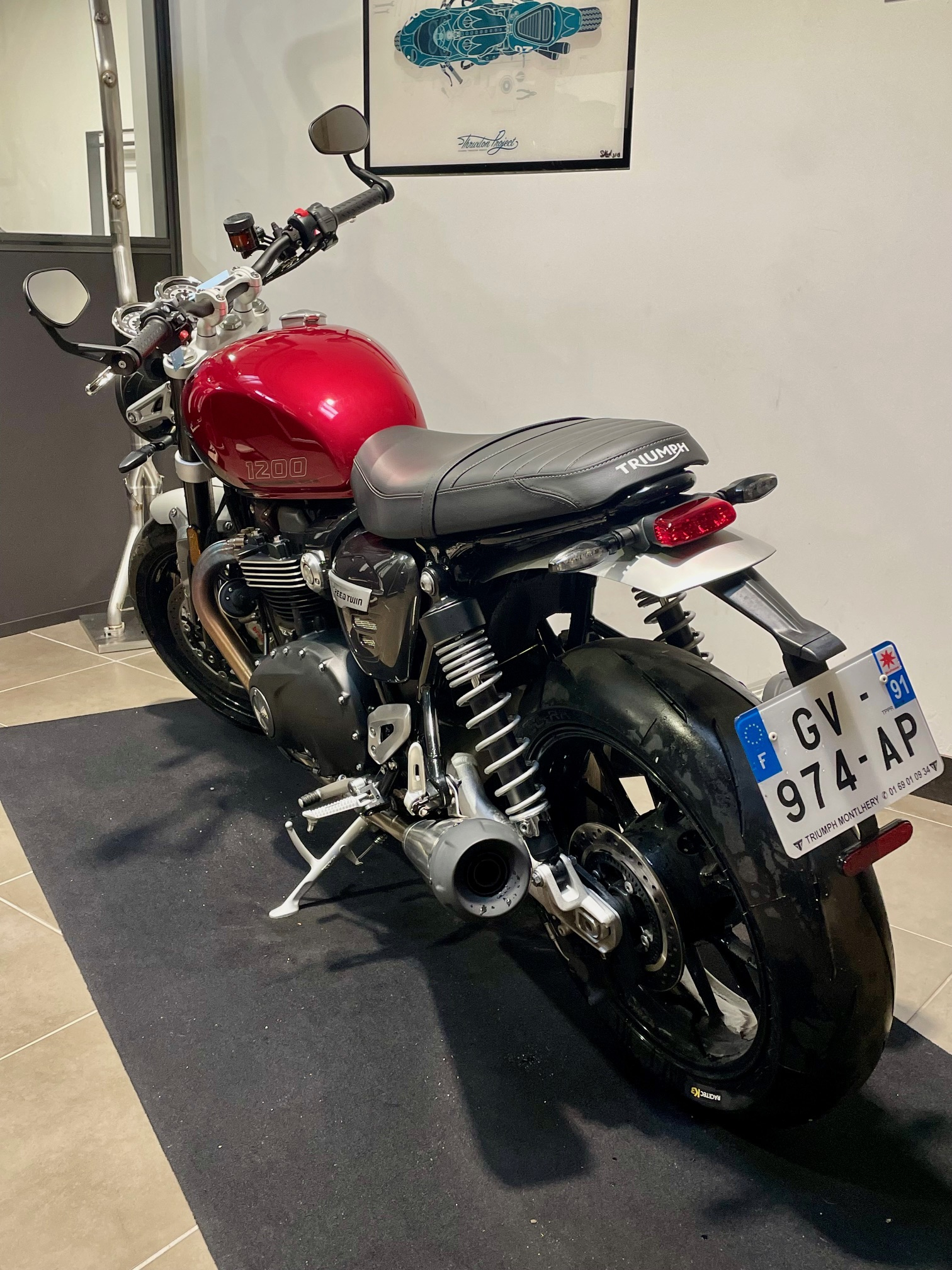 photo de TRIUMPH SPEED TWIN 1200 1200 occasion de couleur  en vente à Montlhery n°1